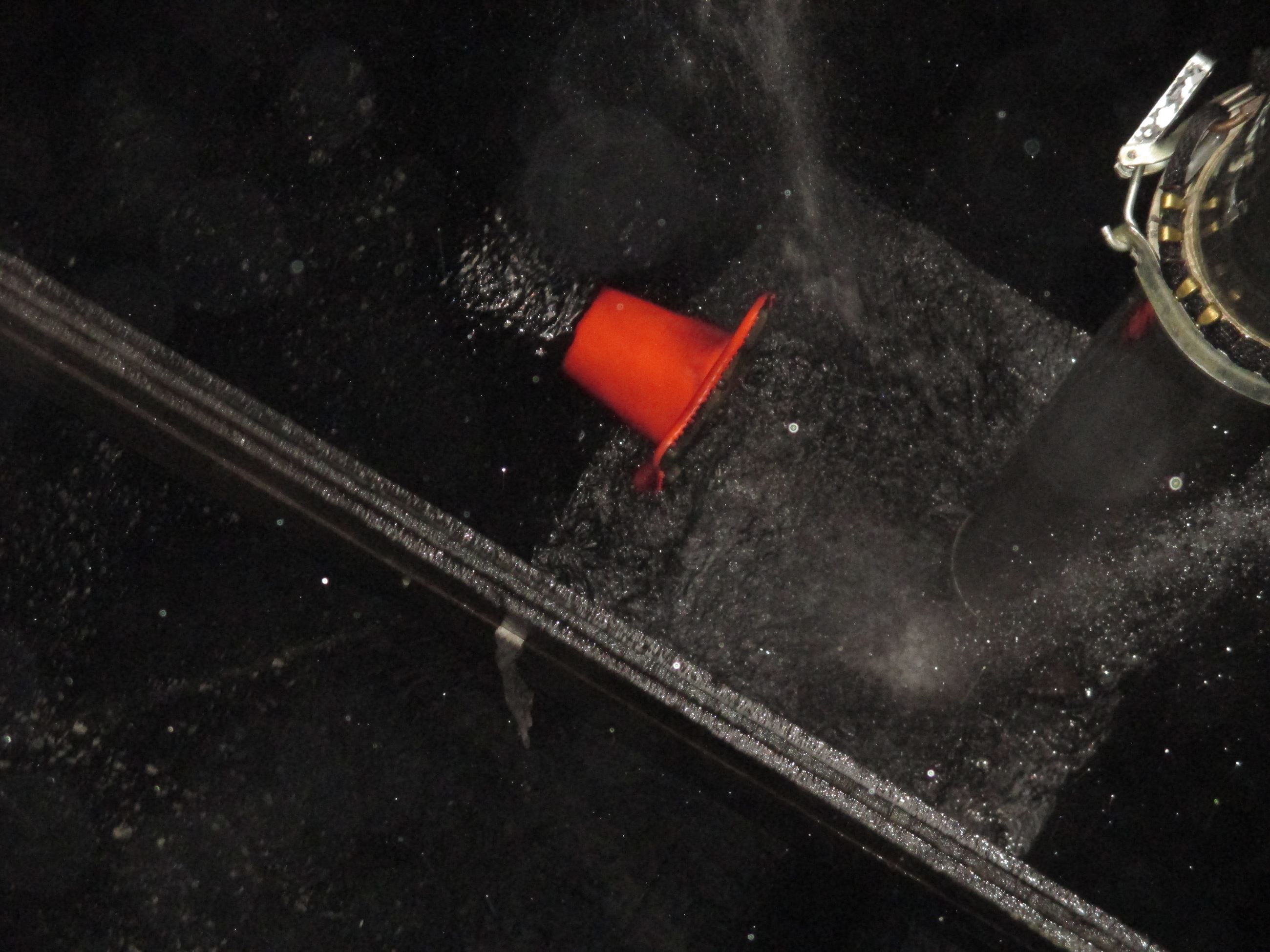 Plugged our grit suction pipe